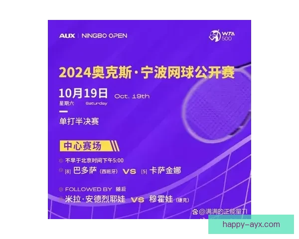 世界网球赛最新战报：顶尖选手鏖战四强争夺战